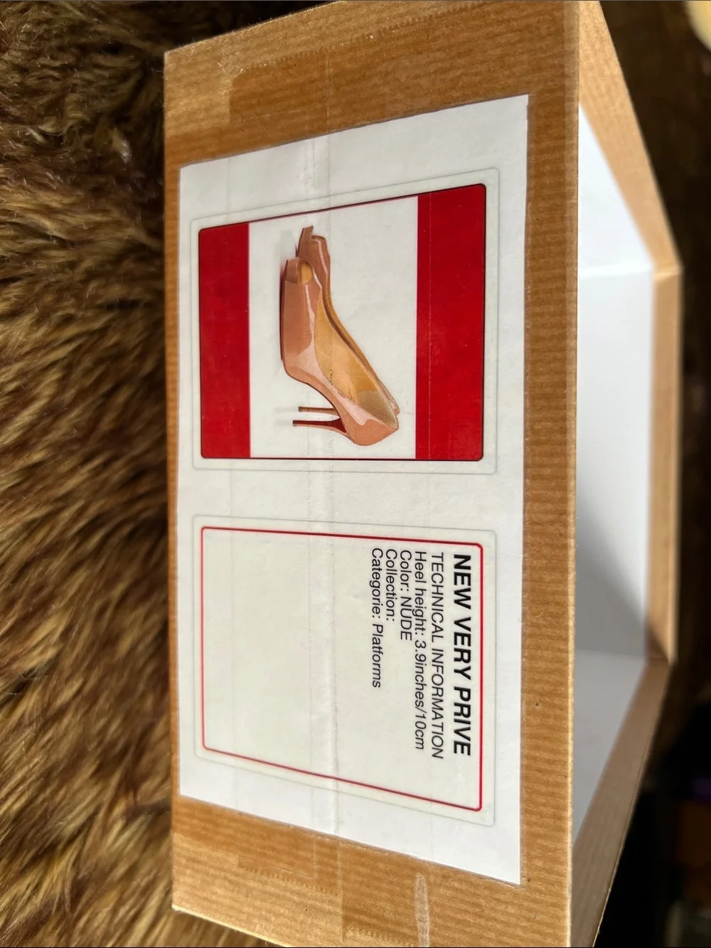 Christian Louboutin Nude Patent Peep-Toe Pumps with Signature Red Sole